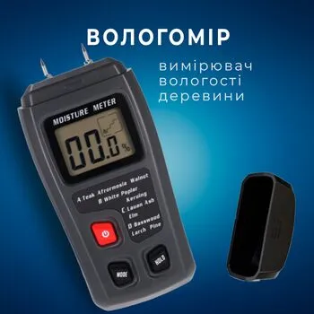 Цифровий вологомір вологості деревини 0-99.9% EMT01 MT-10, SviLand