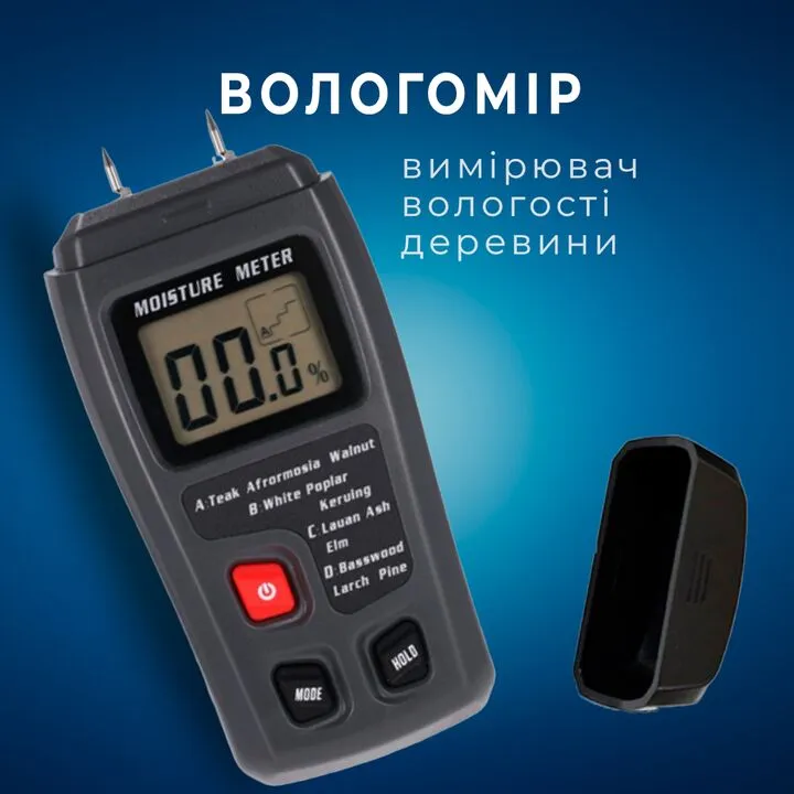 Цифровий вологомір вологості деревини 0-99.9% EMT01 MT-10, SviLand