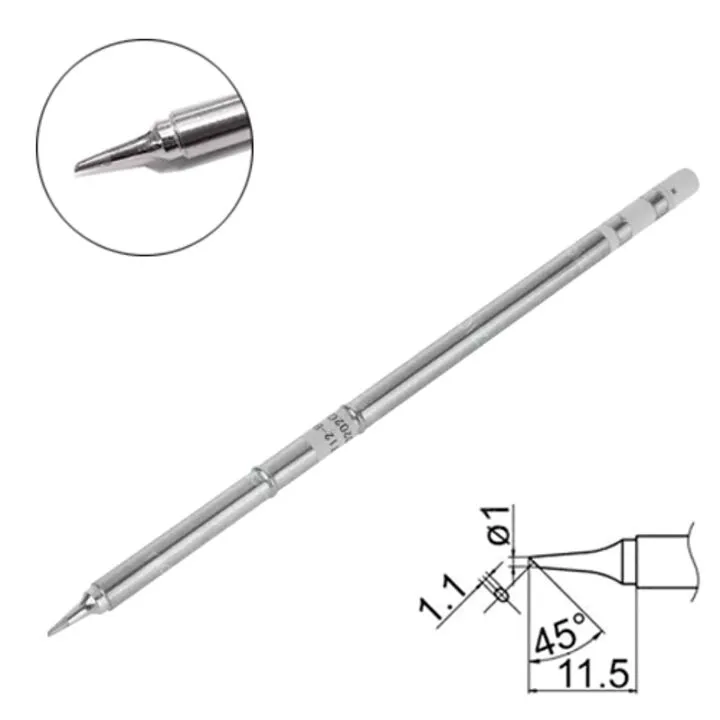 Жало наконечник T12-BC1, скошений циліндр для паяльника Hakko T12