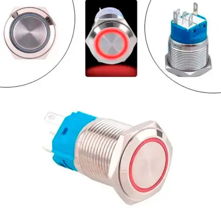 Фіксуюча LED-підсвітка 19K-P11DZ, 19 мм, 5 pin, 9–24 В, синя