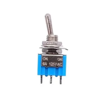Перемикач тумблер, вимикач живлення MTS-102 250В 3А ON-ON, SPDT, 20 мм