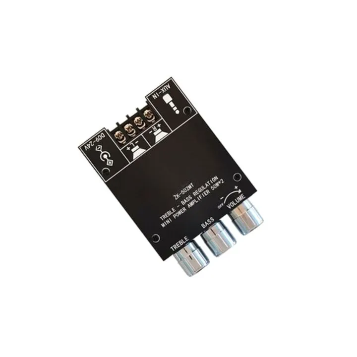 Аудіо підсилювач потужності звуку HiFi 2x50Вт Bluetooth 5.0 TD5182A, ZK-502MT