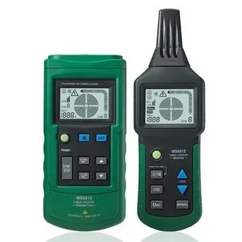 Кабельний тестер трасошукач 125 кГц MS6818, робочий звуковий сигнал, батарейний живлення
