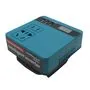 Інвертор 220В 120Вт для акумуляторів Makita 18-21В DC, з USB і дисплеєм