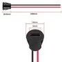 Роз’єм гніздо живлення Type-C, 5шт, з дротом 2pin 24AWG 10см
