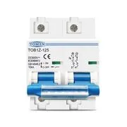Автоматичний вимикач DC 2P 125А 10кА 600В, TOMZN TOB1Z-125
