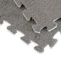 Килимок пазл плюшевий підлоговий 30x30см м’який, 10шт, EVA, сірий
