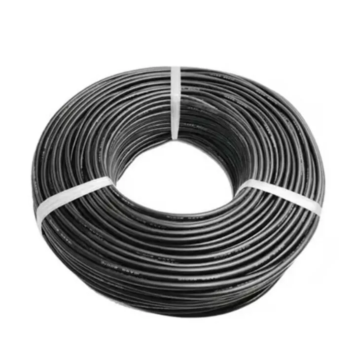 Дріт мідний 10AWG 600В 5.5мм 100м, в силіконовій ізоляції, чорний