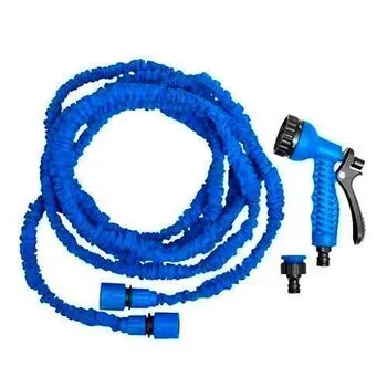 Шланг поливальний Magic Hose, що розтягується до 22.5м з насадкою.