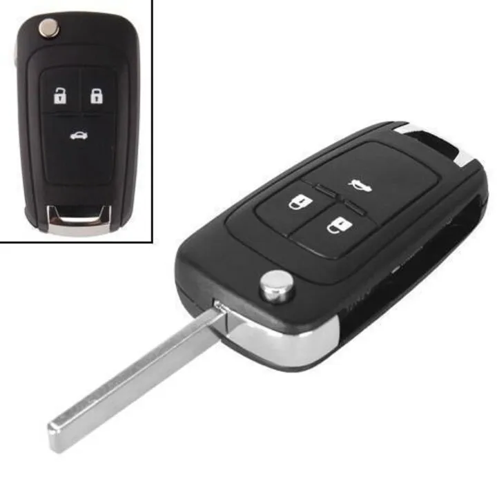 Викідний ключ, корпус під чіп, 3кн, Chevrolet