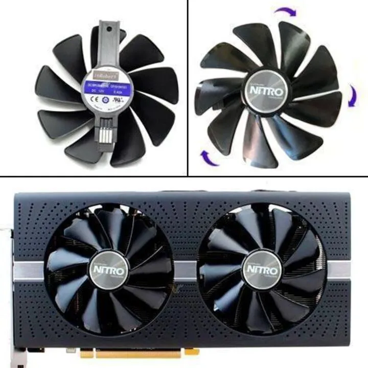 Вентилятори 2шт 95мм 12В 4пін CF1015H12D SAPPHIRE RX 470 480 570 580