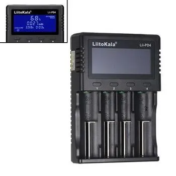 Розумний зарядний пристрій Liitokala Lii-PD4 Li-ion 18650 Ni-MH LED, 4 канали