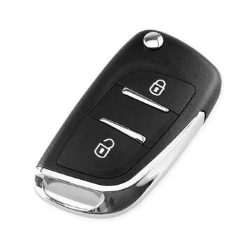 Викидний ключ, корпус під чіп, 2кн DKT0269, Peugeot, VA2, NEW