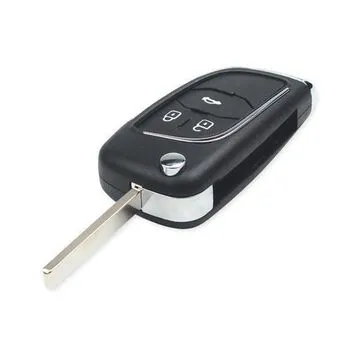 Викидний ключ, корпус під чіп, 3кн DKT0269, Opel Corsa E, HU100, NEW