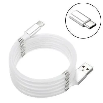 Кабель магнітний USB Type-C для Xiaomi Huawei LG MagLink 1м силікон