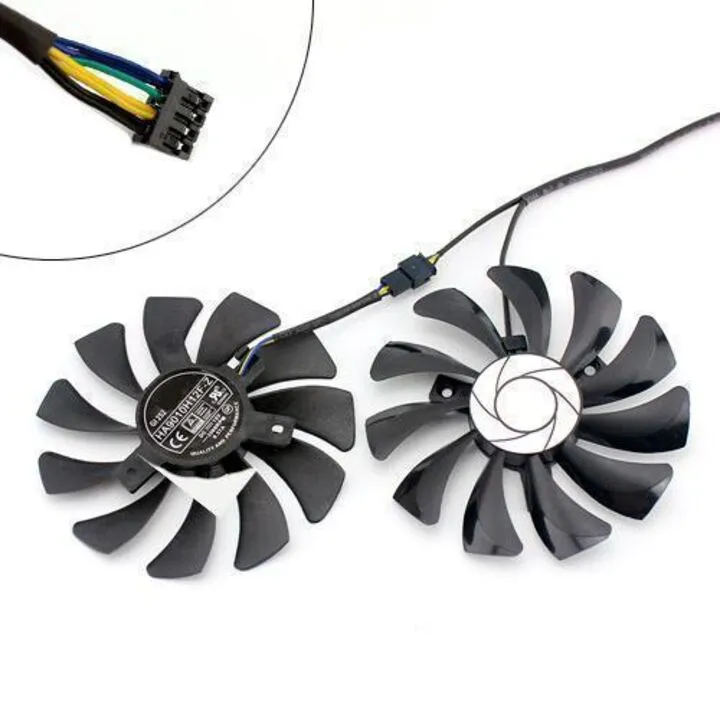 Вентилятори 2шт 85мм 12В 4пін HA9010H12F-Z MSI GTX 1060 960 P106