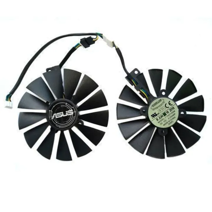 Вентилятори 2шт 95мм 12В 4пін T129215SM Asus GTX 1050 1070Ti RX 470 580