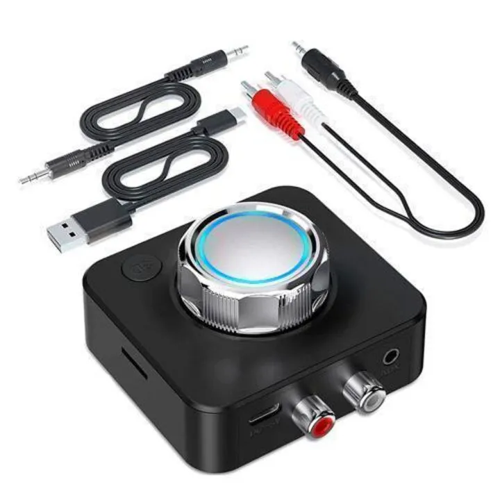Bluetooth 5.0 аудіо приймач ресивер звуку 3D RCA AUX TF, BR04