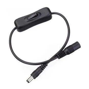 Вимикач живлення 12В 5.5x2.1мм мама-тато для стрічок електроприладів XH-304