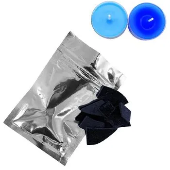 Барвник сухий для свічок з воску парафіну стеарину 10г, синій сапфір