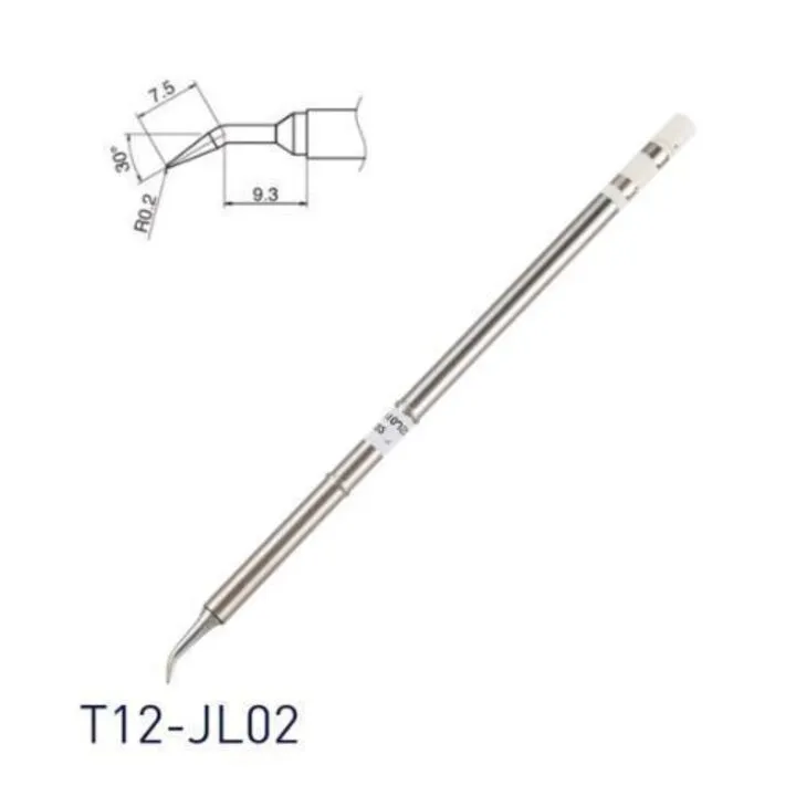 Жало наконечник T12-JL02 Вигнуте для паяльника паяльної станції Hakko T12