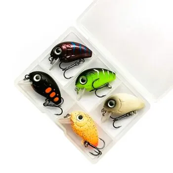 Набір з 5 воблерів приманок кренків 2.8см 2г у коробці
