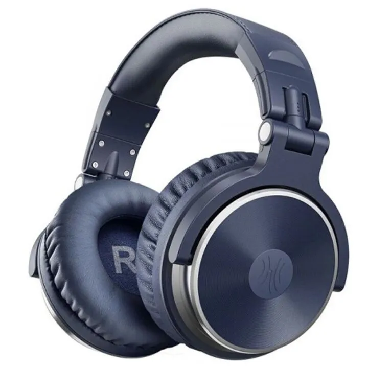 Навушники провідні OneOdio Studio Pro 10, складні, мікрофон, сині