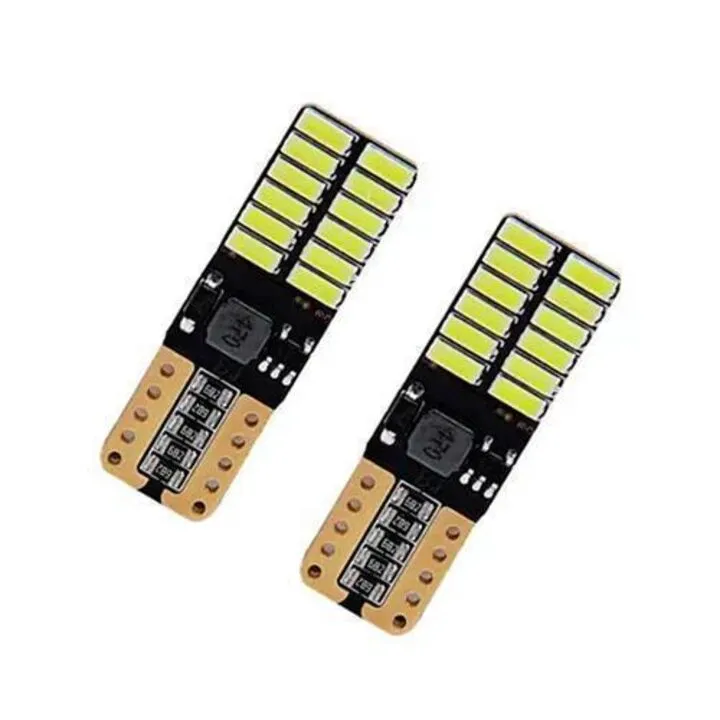 LED лампа T10 W5W, 24 SMD 4014, обманка Canbus, білий