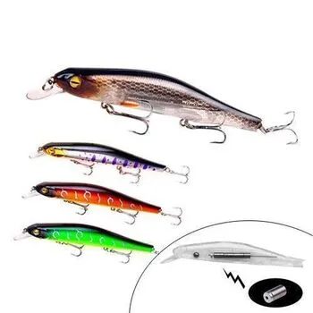 Набір із 4 різнокольорових воблерів приманок з магнітом 12см 17г