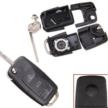 Викидний ключ, корпус під чіп, 3кн, Skoda
