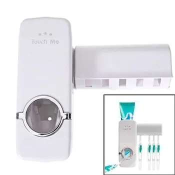Дозатор зубної пасти з тримачем щіток диспенсер самоклеючий