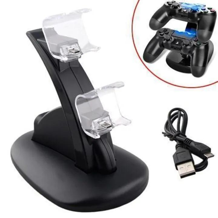 Зарядна док-станція для зарядки 2 геймпадов DualShock 4 PS4
