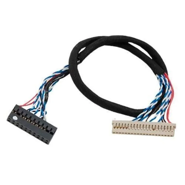 Кабель шлейф LVDS DF-14 20pin 1канал 6біт для ЖК матриць 12-15