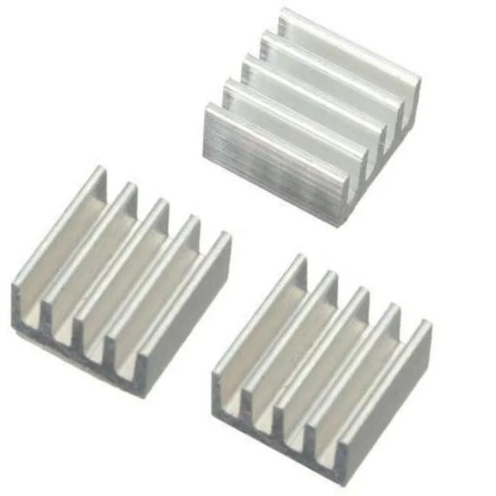 Радіатор алюмінієвий, комплект 10 шт, 9x9x5 мм для Raspberry Pi