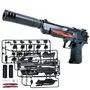 Конструктор пістолет дитячий на кульці Desert Eagle з глушником DIY