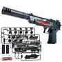Конструктор пістолет дитячий на кульці Desert Eagle з глушником DIY