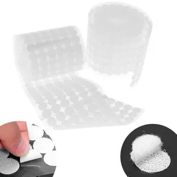 Липучки круглі застібки SviLand, 1000 шт, 15 мм, білі