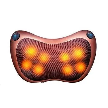 Масажна подушка автомобільна з ІЧ-підігрівом, 3 режими, масажер Шіацу