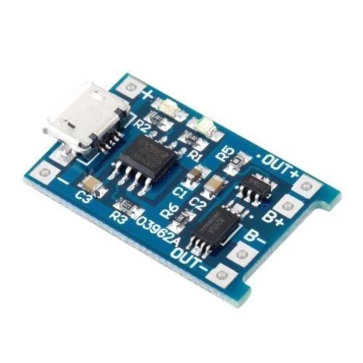 Модуль заряджання літієвих Li-ion батарей від MicroUSB TP4056 з захистом DW01 SviLand