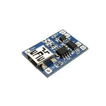 Модуль заряджання літієвих Li-ion батарей від MiniUSB TP4506 та захист DW01