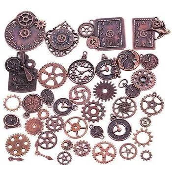 Набір із 40 металевих підвісок шармів шарміків, стимпанк Premium