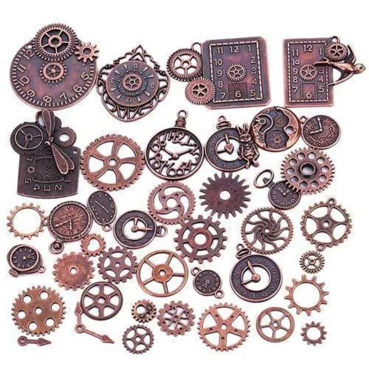 Набір з 40 металевих підвісок Шарм шарміков, стімпанк Premium