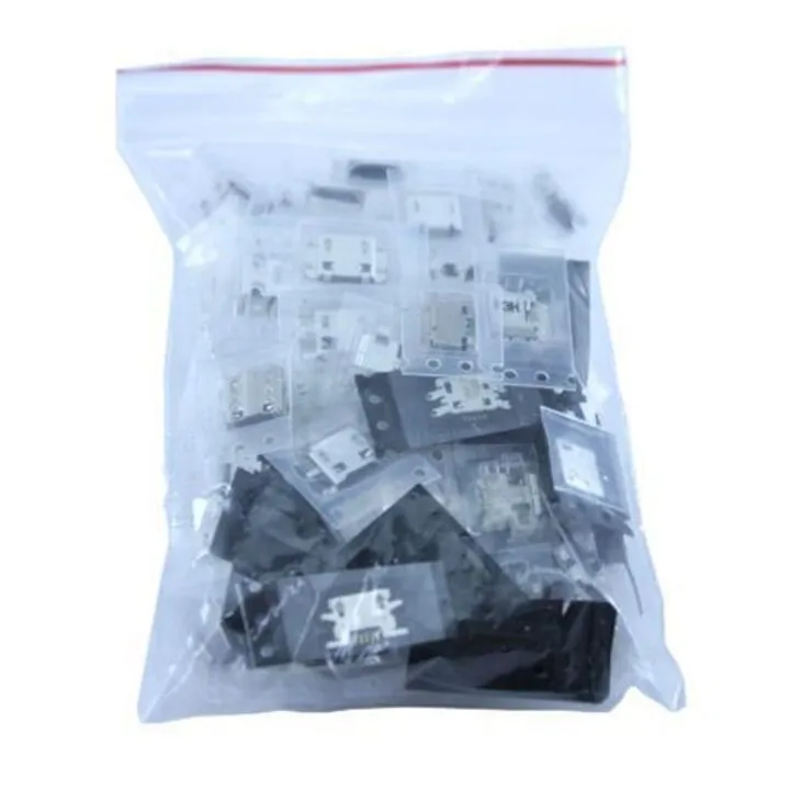 100x MicroUSB роз'єм гніздо 5-контактне, набір