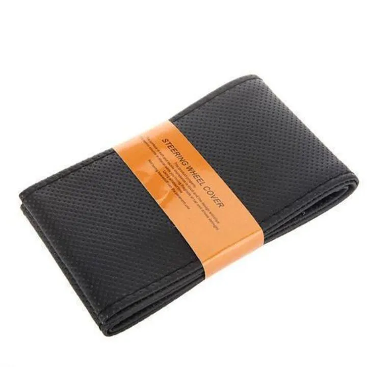 Оплетка чохол на кермо SviLand, 37-38 см, чорна