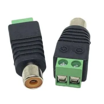 Перехідник RCA гніздо роз'єм мама тюльпан - клемники