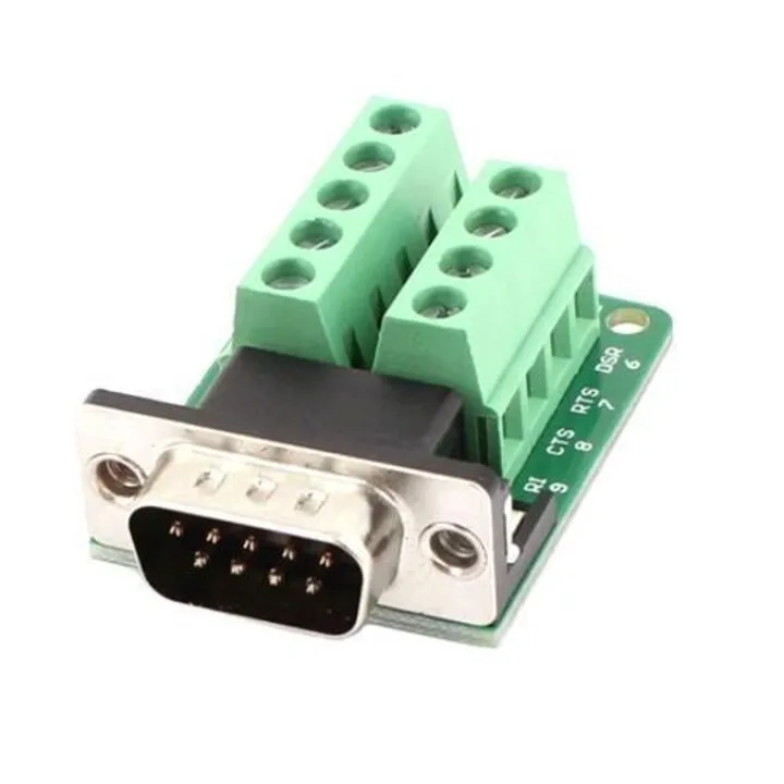 Перехідник RS232 DB9 COM-порт вилка тато - клеммники 9pin