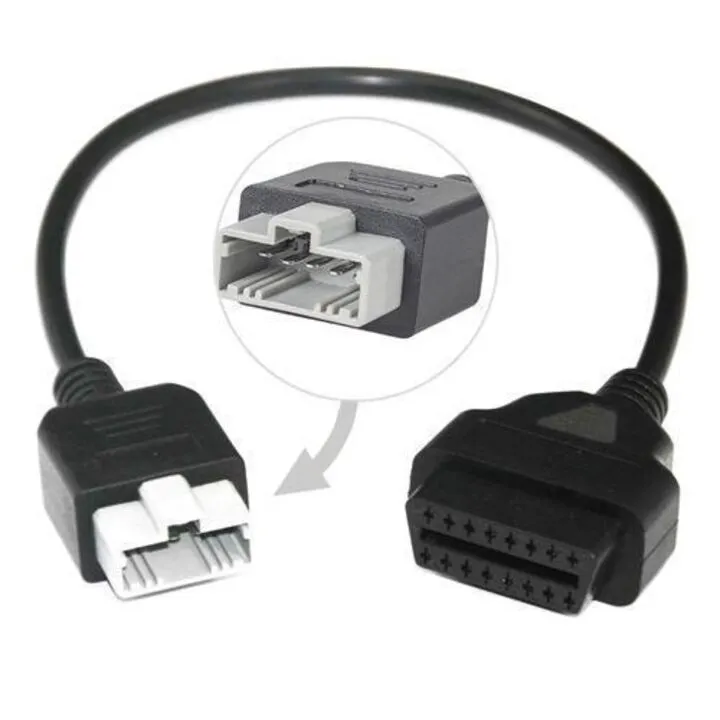 Перехідник з OBD2 16pin мама на Honda 5pin тато
