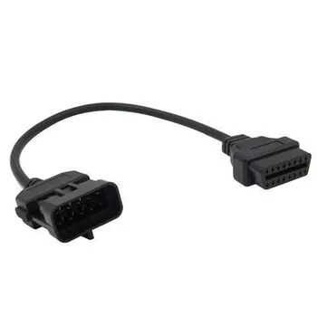 Перехідник з OBD2 16pin мама на Opel 10pin тато