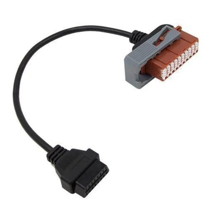 Перехідник з OBD2 16pin мама на Peugeot Citroen 30pin тато
