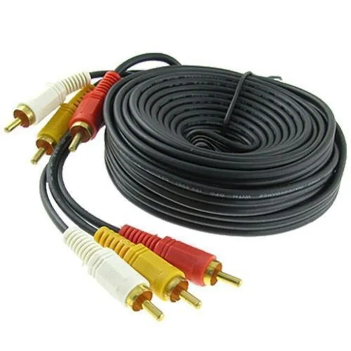 Кабель AV 3 RCA, 3 RCA, 3 м тюльпани